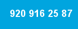 920 916 25 87 920 916 25 87